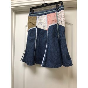 Anthropologie Jean Skirt